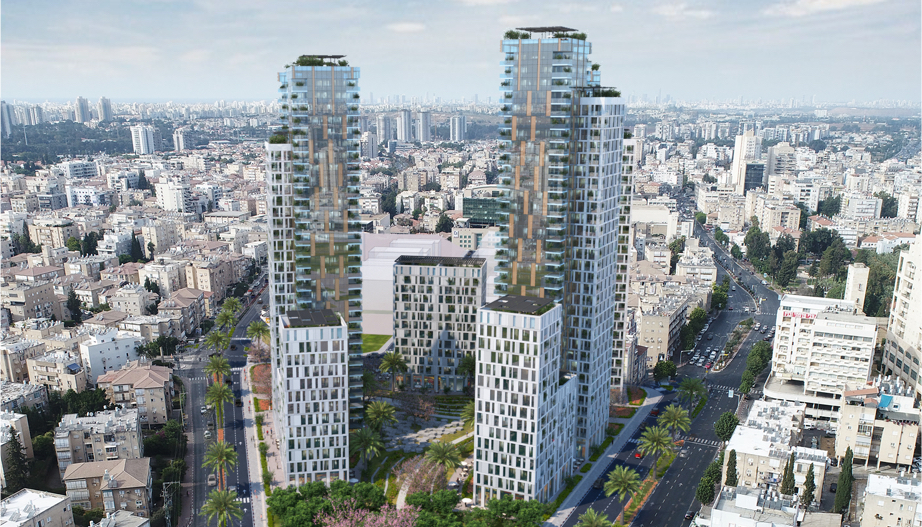 הדמיה 2 רבי קומות פרוייקט חיל אלמוני, ראשון לציון